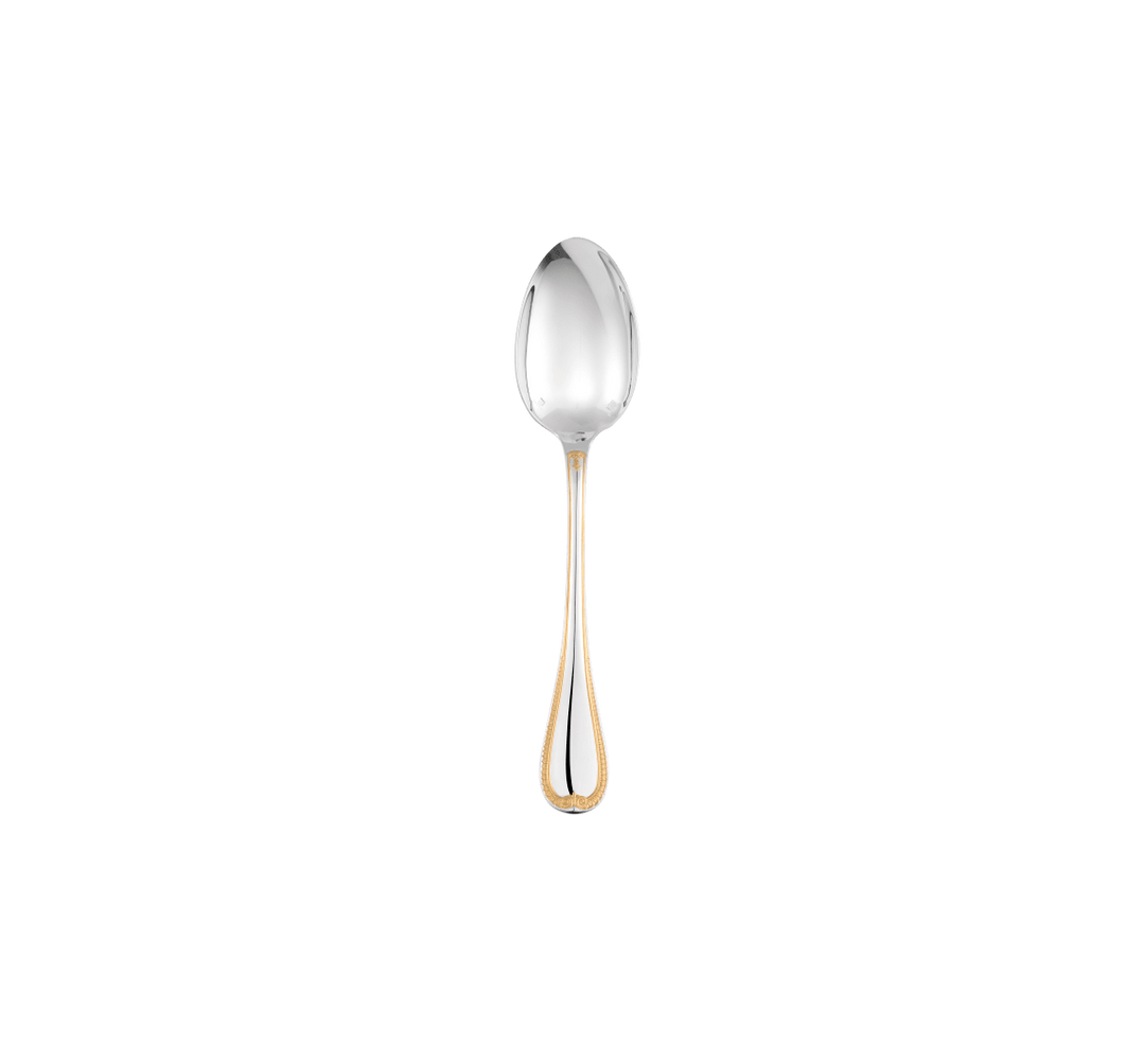 Malmaison - Dessert spoon - Partially Gilded Silver