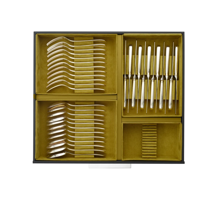 Steel Perles - 110-Piece Flatware Set with chest - Stainless Steel