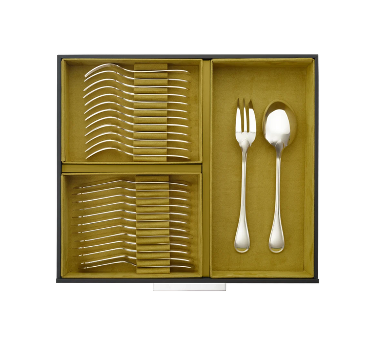 Steel Perles - 110-Piece Flatware Set with chest - Stainless Steel