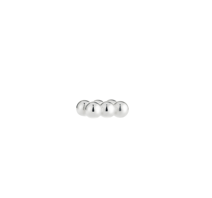 Perles - Set of 2 Place Card Holders - Silver plated