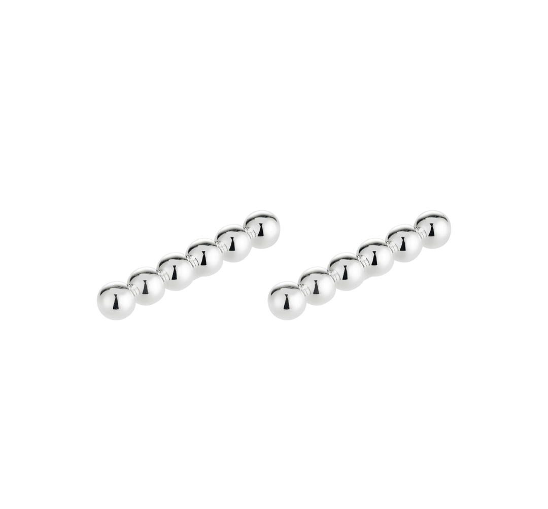 Perles - Set of 2 Knife Rests - Silver plated
