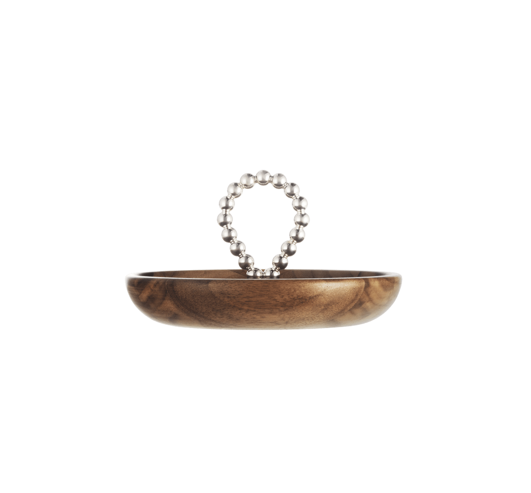 Perles - Walnut Bowl 14 cm - Silver plated