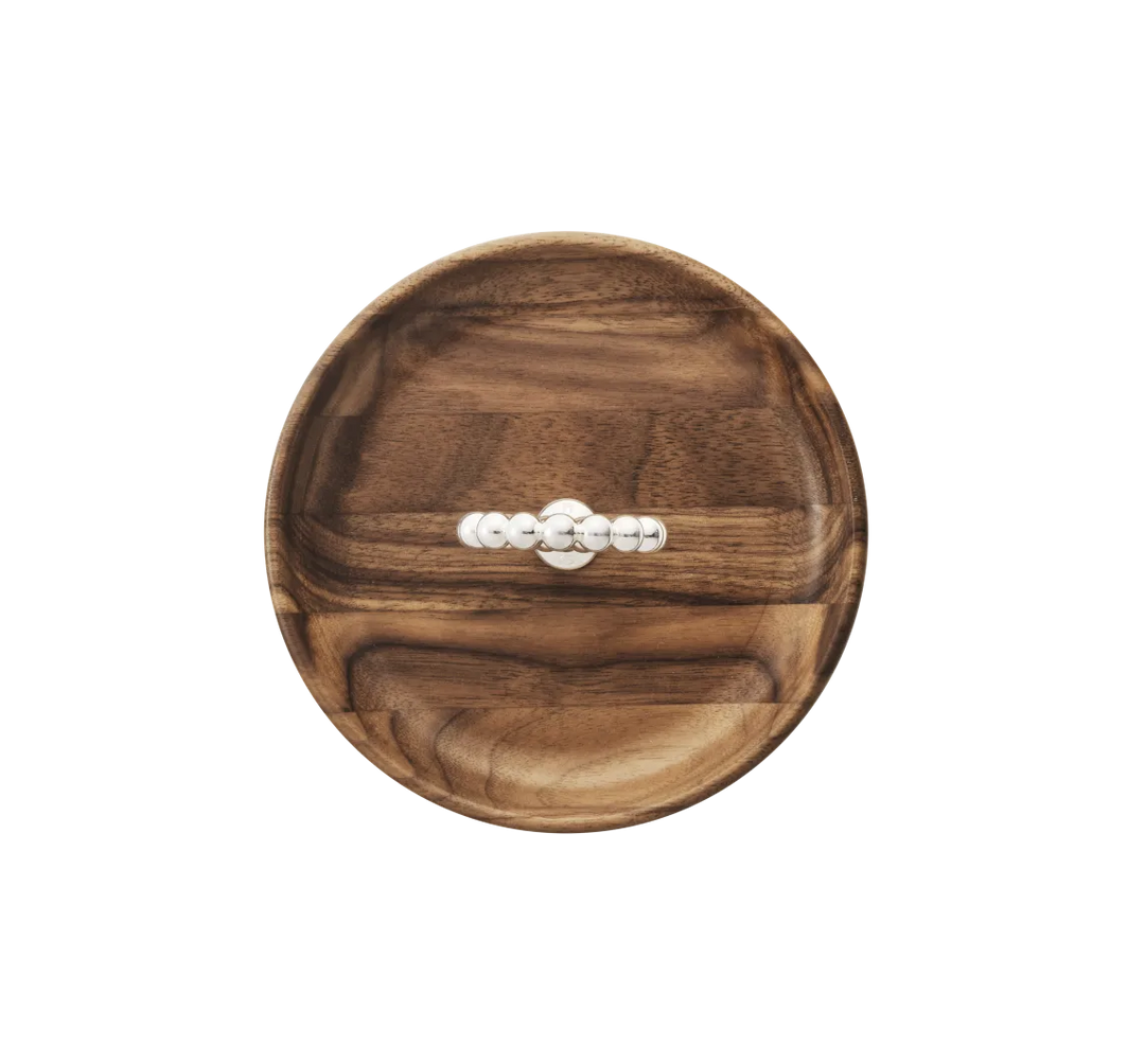 Perles - Walnut Bowl 14 cm - Silver plated