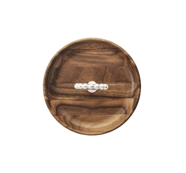 Perles - Walnut Bowl 14 cm - Silver plated