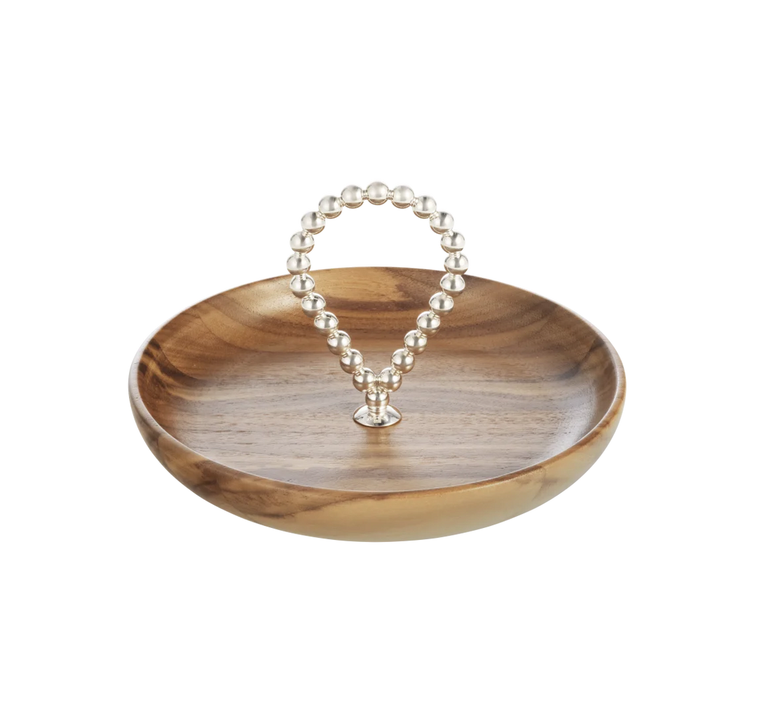 Perles - Walnut Bowl 17 cm - Silver plated