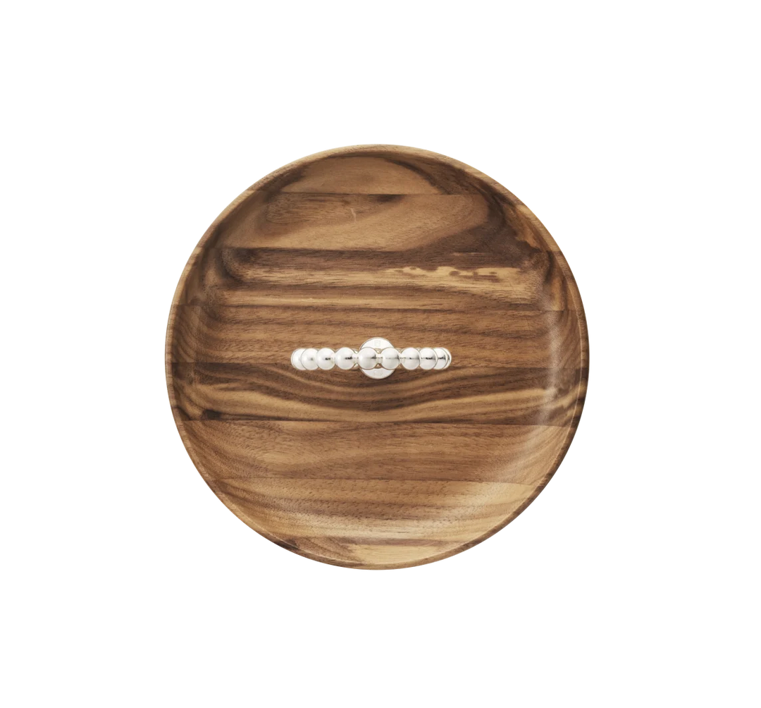 Perles - Walnut Bowl 17 cm - Silver plated