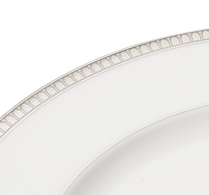 Malmaison - Dinner Plate  - Platinum Finish Porcelain