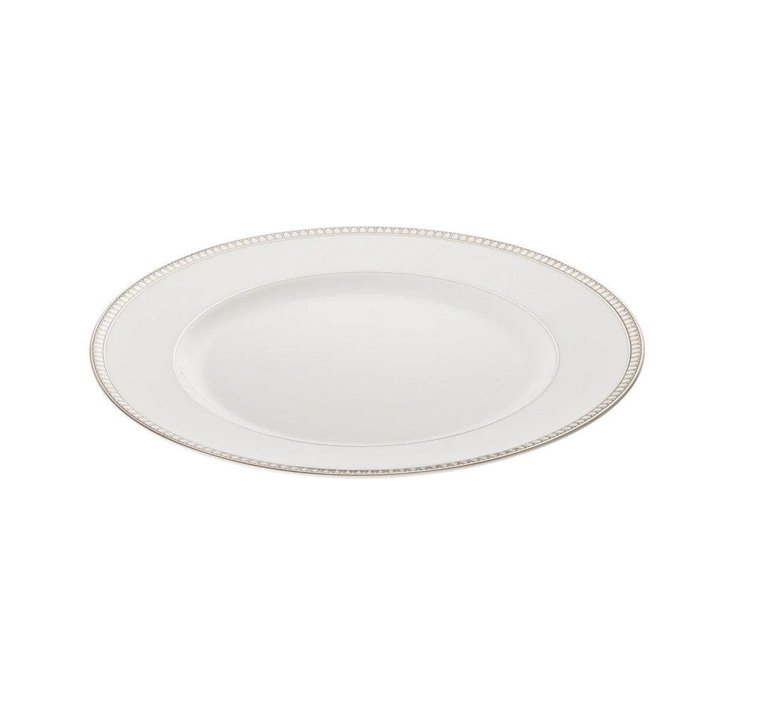Malmaison - Dinner Plate  - Platinum Finish Porcelain