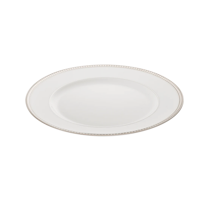 Malmaison - Dinner Plate  - Platinum Finish Porcelain