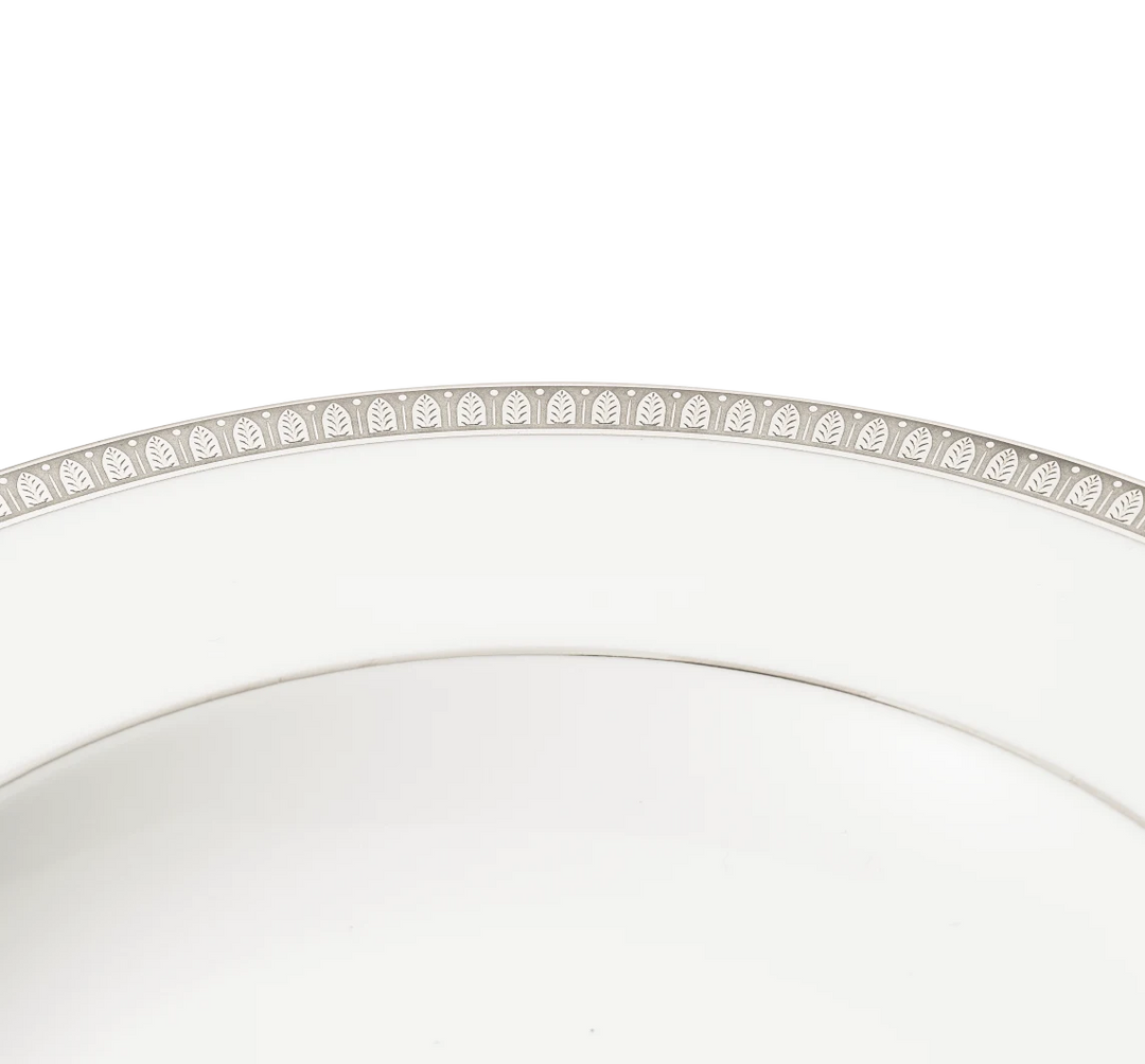 Malmaison - Rimmed Soup Bowl - Porcelain Platinum Finish