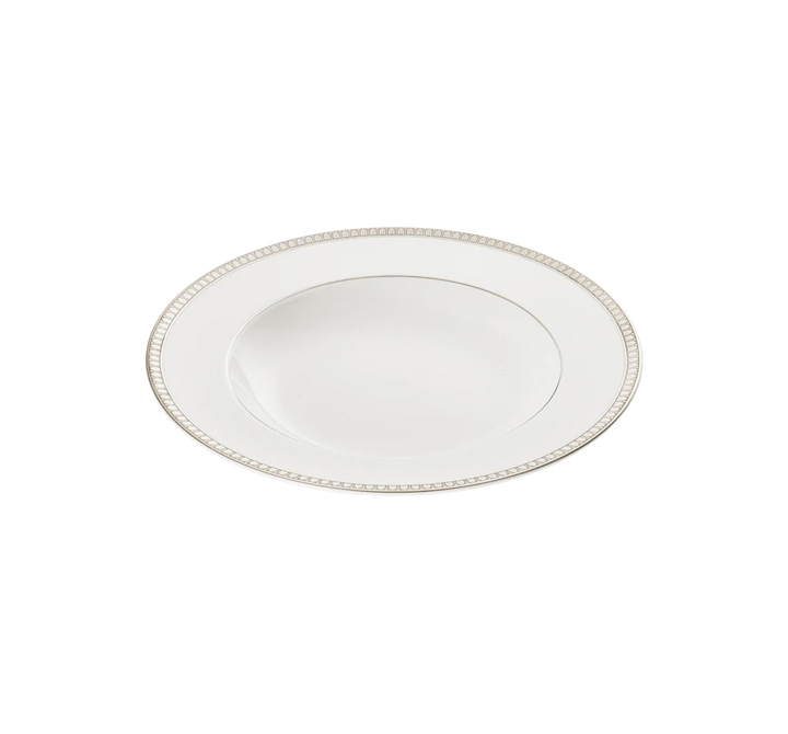Malmaison - Rimmed Soup Bowl - Porcelain Platinum Finish
