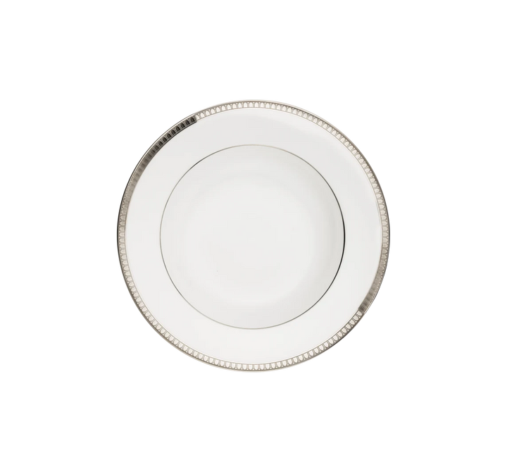 Malmaison - Rimmed Soup Bowl - Porcelain Platinum Finish