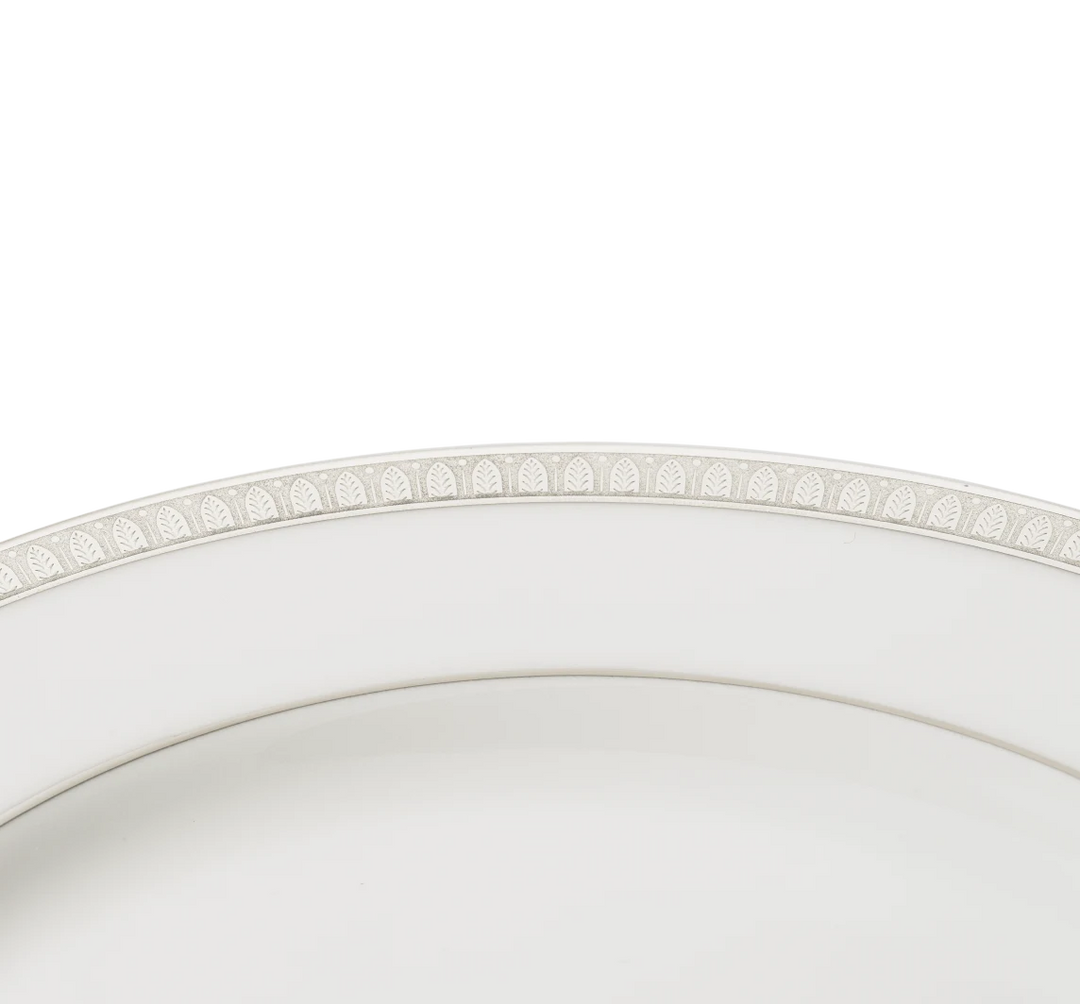 Malmaison - Dessert/Salad Plate  - Platinum Finish Porcelain