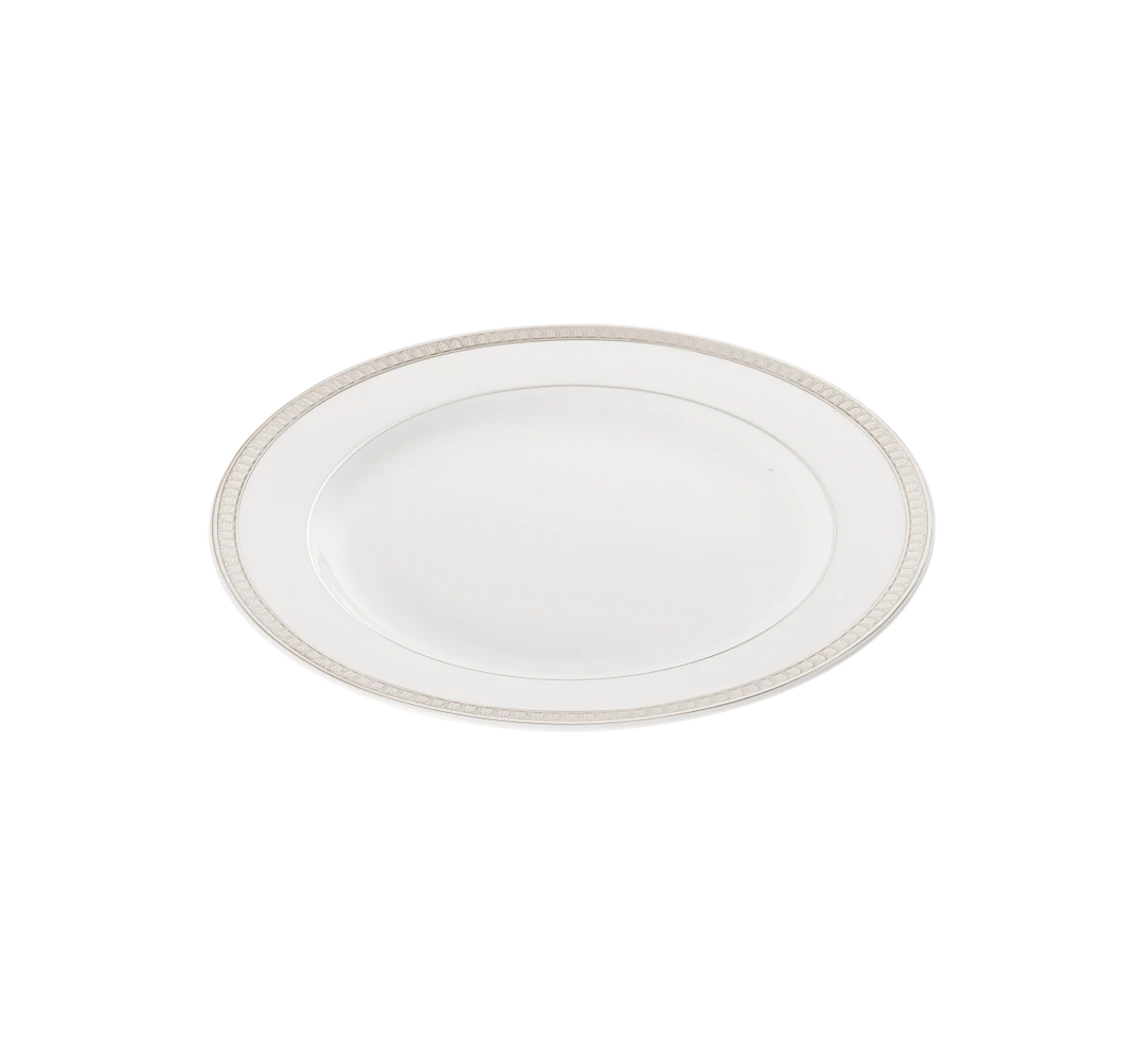 Malmaison - Dessert/Salad Plate  - Platinum Finish Porcelain