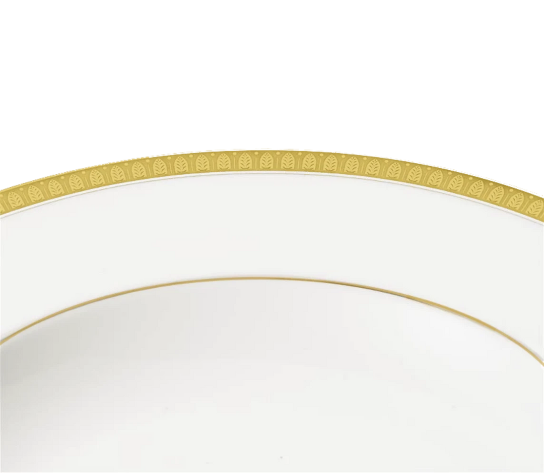 Malmaison - Rimmed Soup Bowl - Porcelain Gold Finish