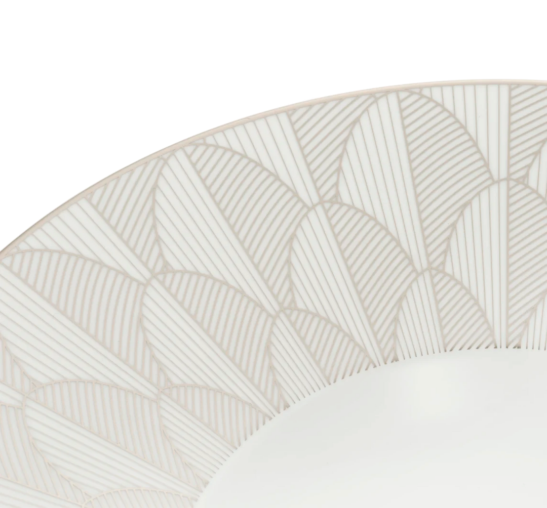 Malmaison Impériale - Large Rim Plate - Porcelain Platinum Finish