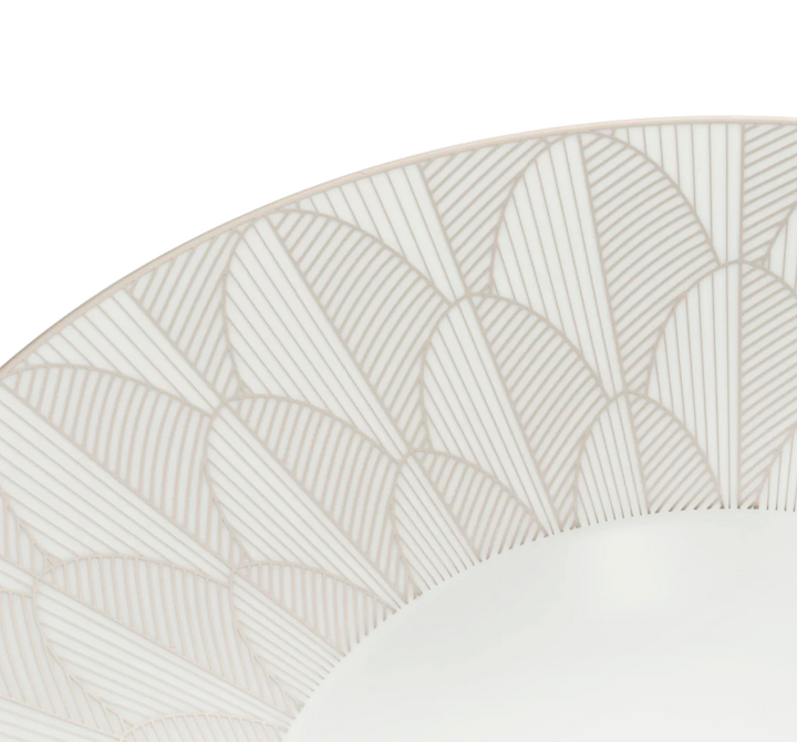 Malmaison Impériale - Large Rim Plate - Porcelain Platinum Finish