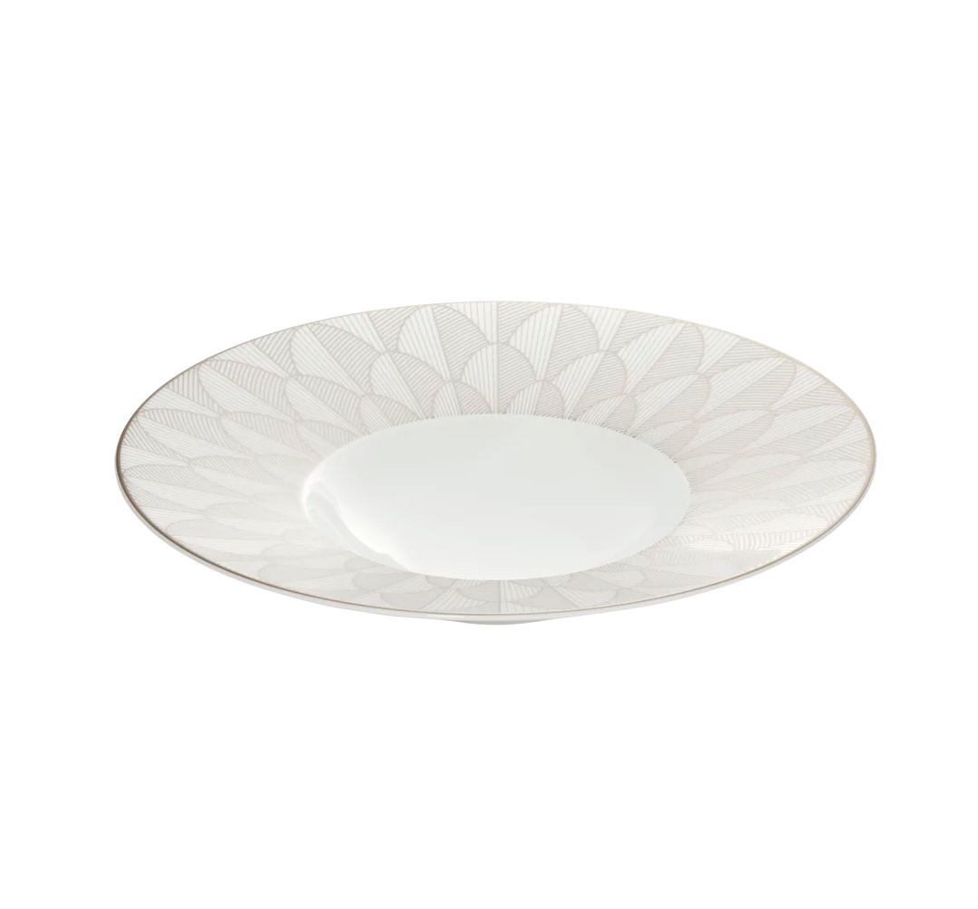 Malmaison Impériale - Large Rim Plate - Porcelain Platinum Finish