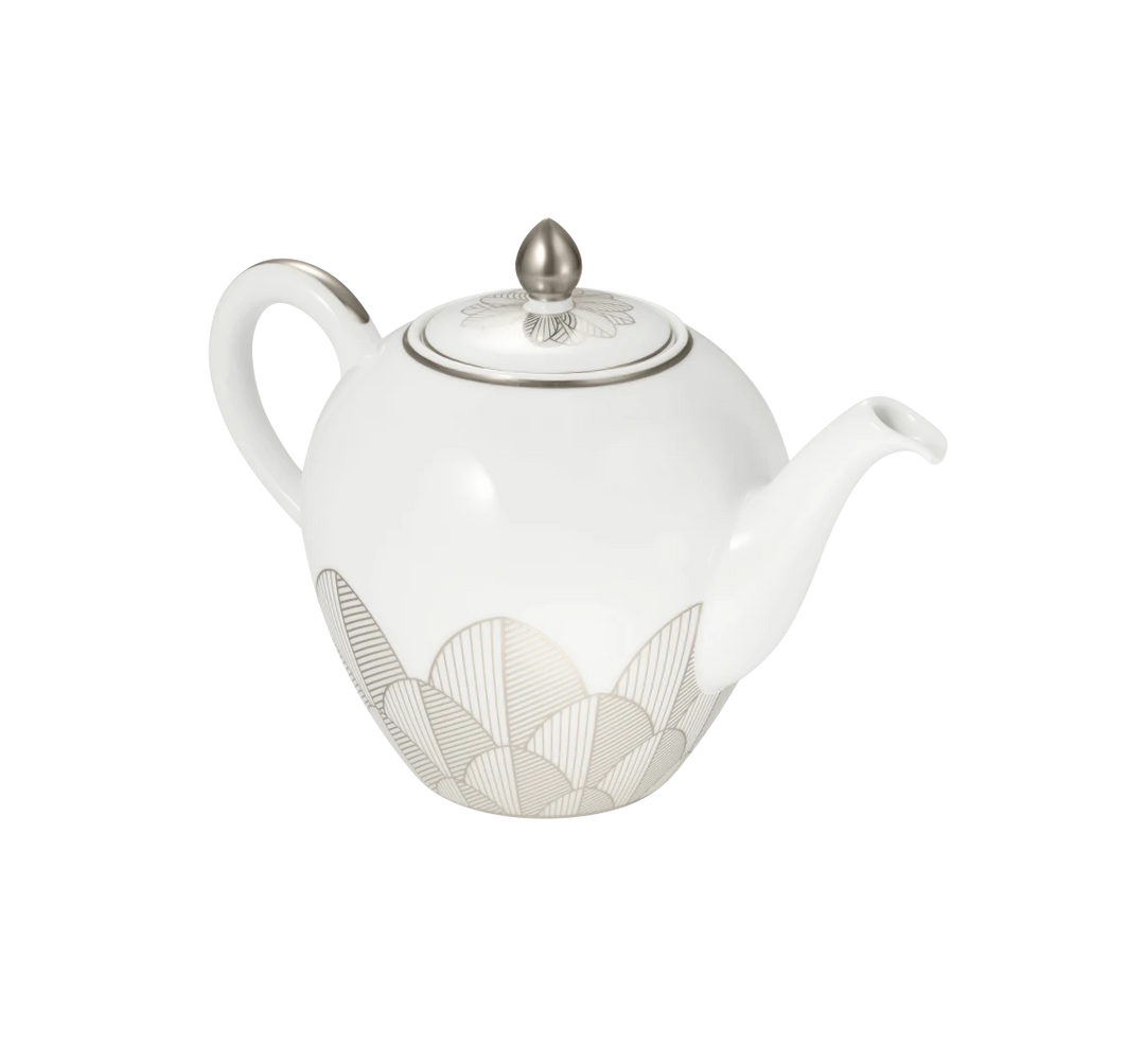 Malmaison - Round teapot 1,5L - Porcelain Platinum