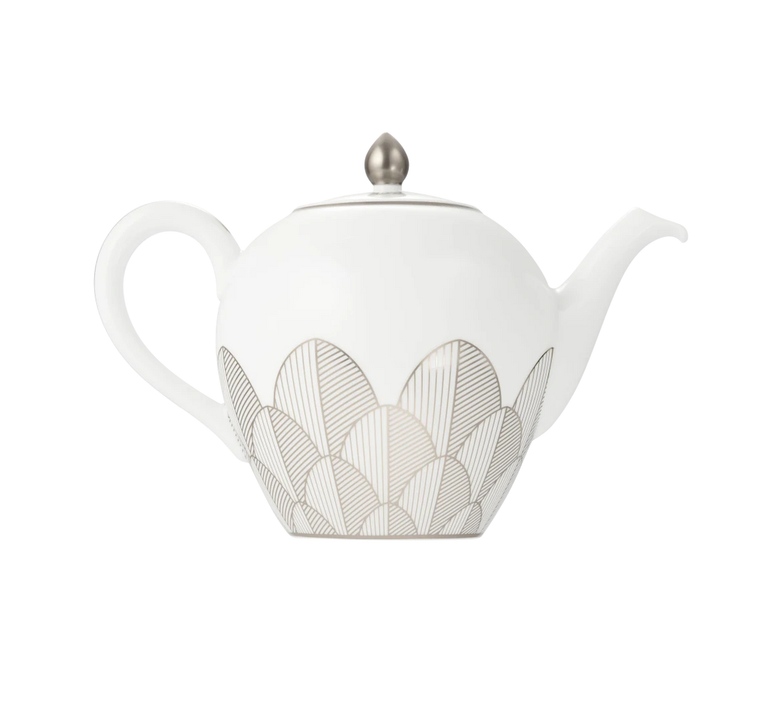 Malmaison - Round teapot 1,5L - Porcelain Platinum