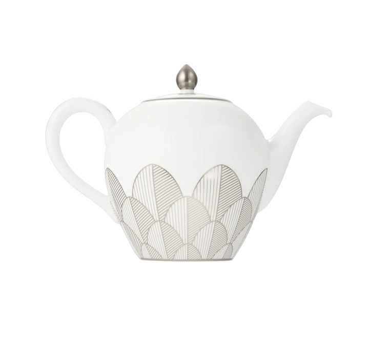 Malmaison - Round teapot 1,5L - Porcelain Platinum