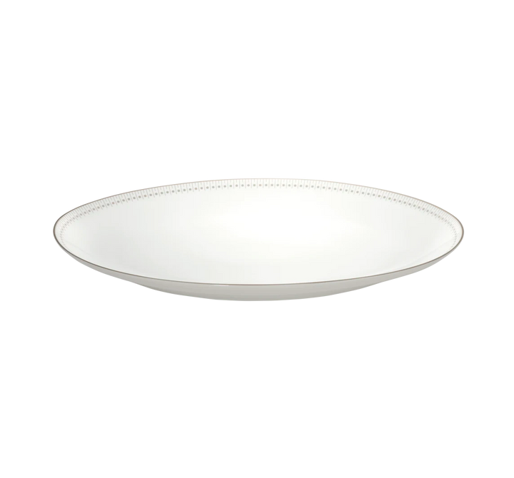 Malmaison Impériale - Oval platter 38 cm - Porcelain Platinum Finish