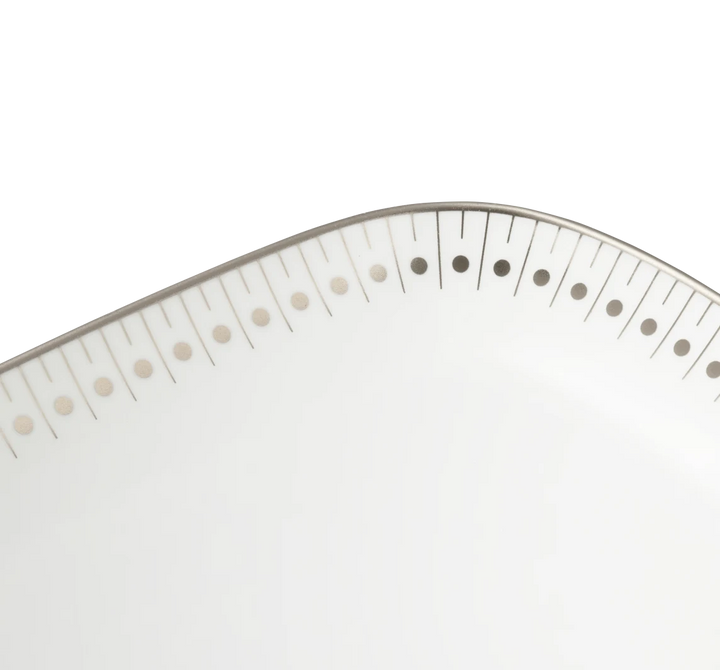 Malmaison Impériale - Cake Platter 37x16cm - Porcelain Platinum Finish