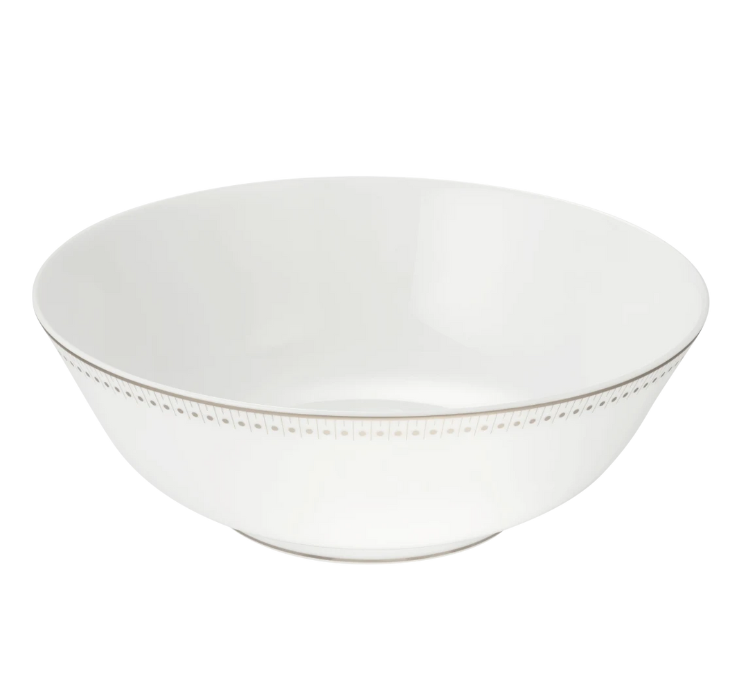 Malmaison Impériale - Salad Serving Bowl - Porcelain Platinum Finish