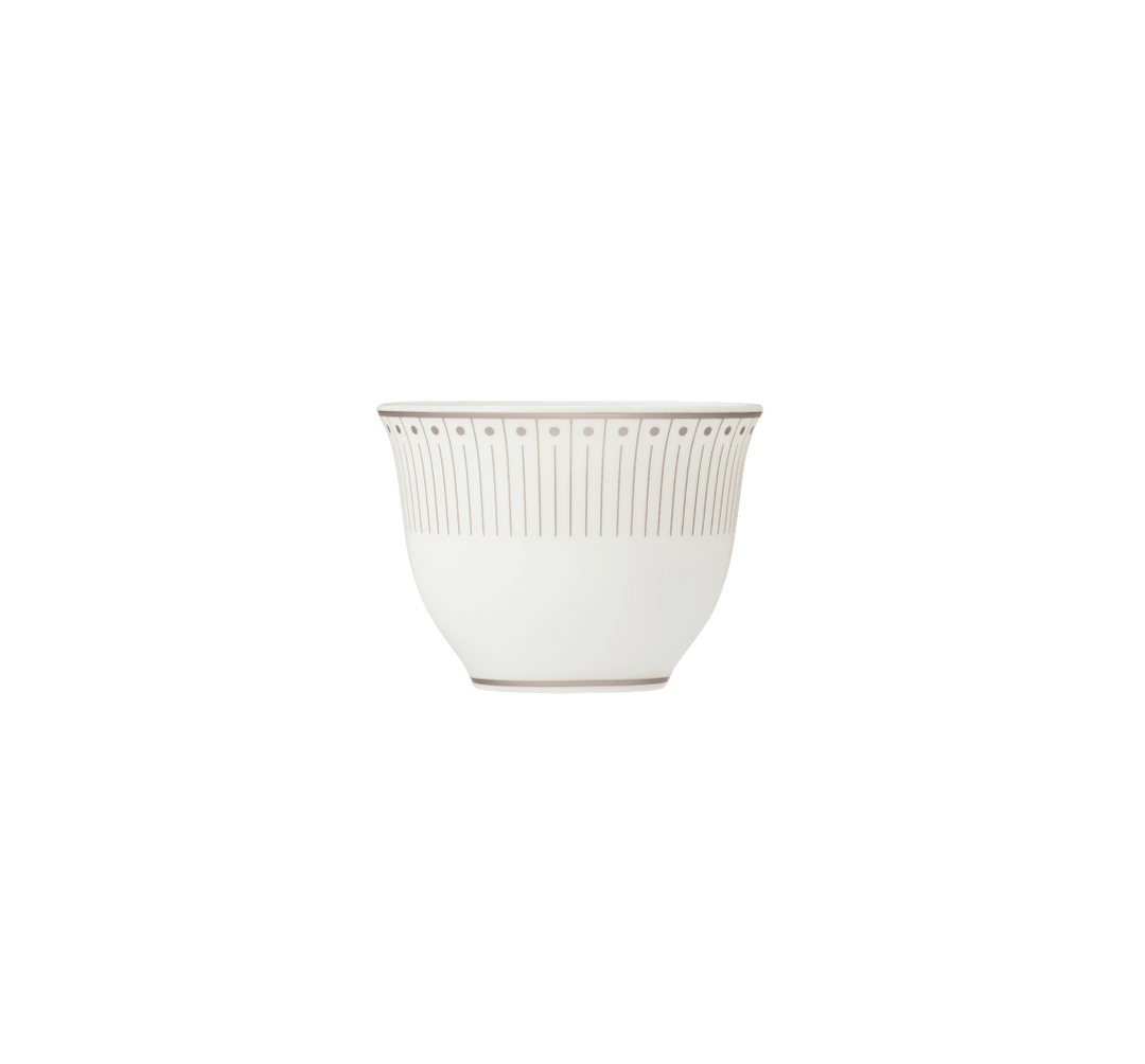 Malmaison Impériale - Set of 2 Tea & Coffee Cups - Porcelain Platinum Finish
