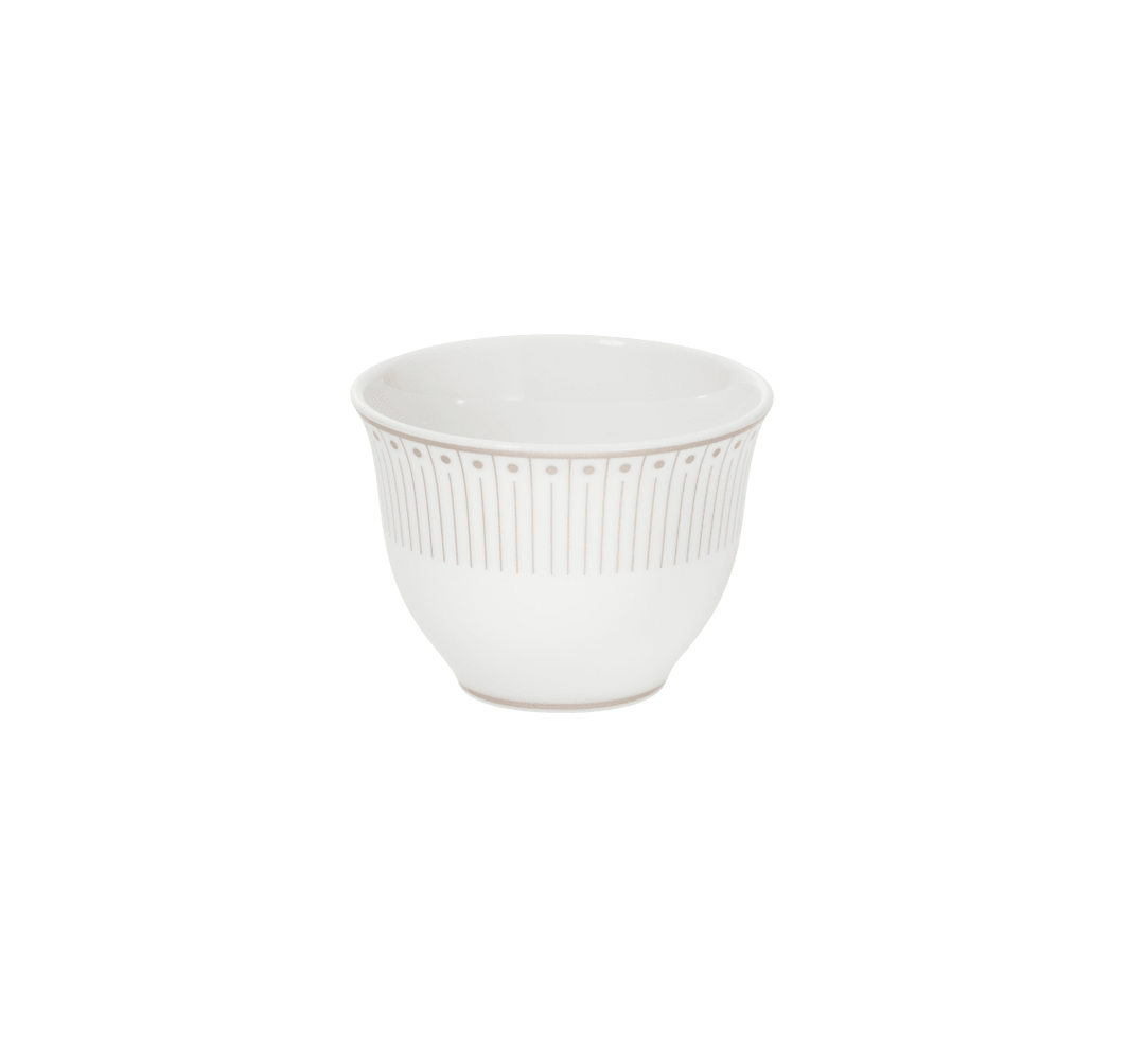 Malmaison Impériale - Set of 2 Tea & Coffee Cups - Porcelain Platinum Finish