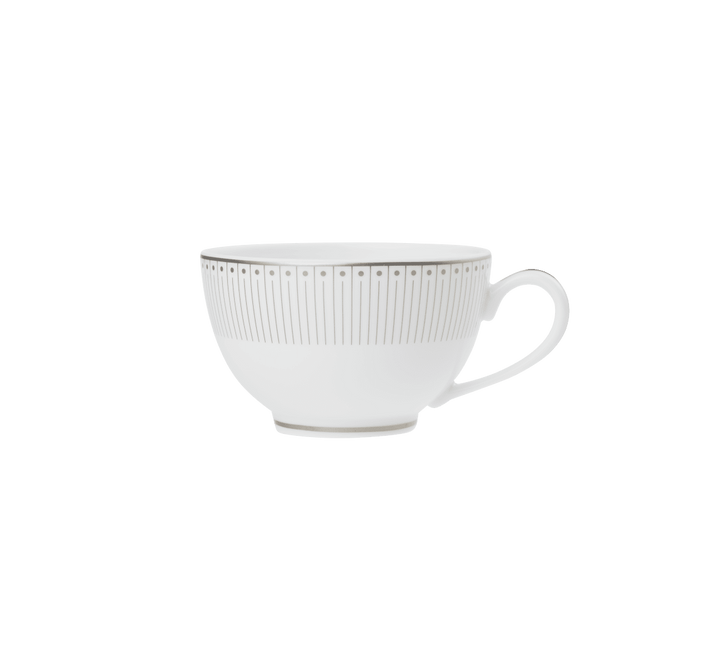Malmaison Impériale - Set of 2 Tea Cup and Saucers - Porcelain Platinum Finish