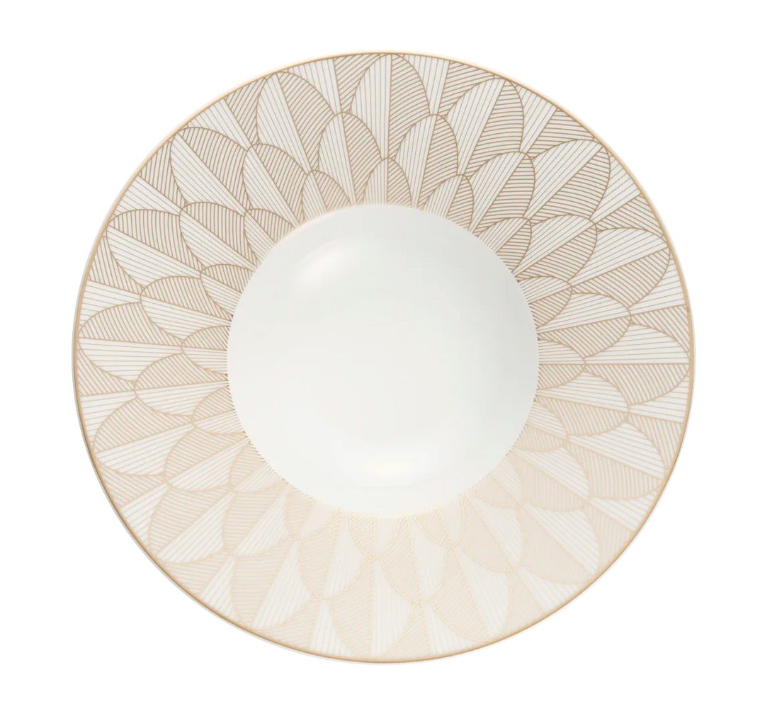 Malmaison Impériale - Large Rim Plate - Porcelain Gold Finish