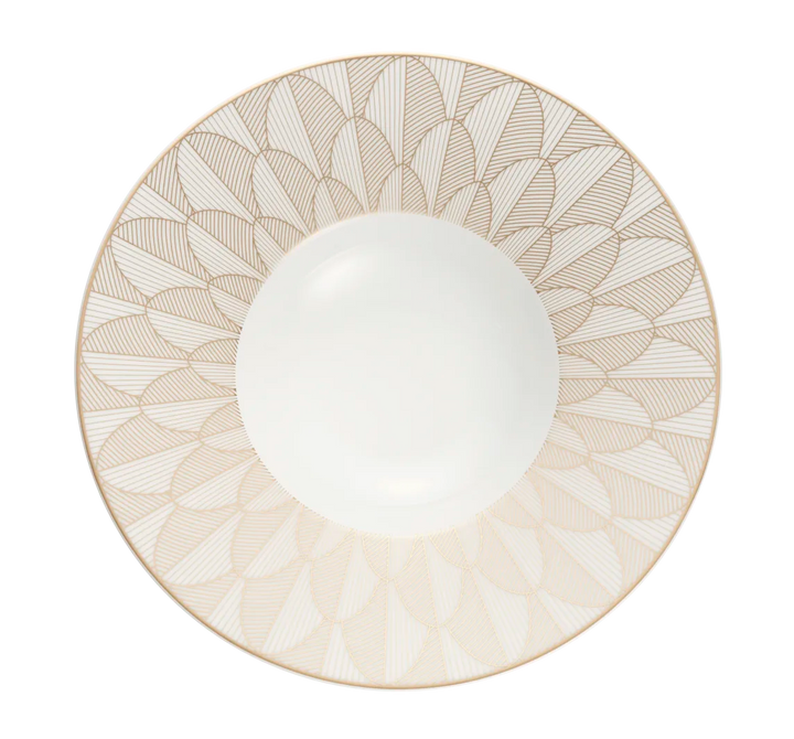 Malmaison Impériale - Large Rim Plate - Porcelain Gold Finish