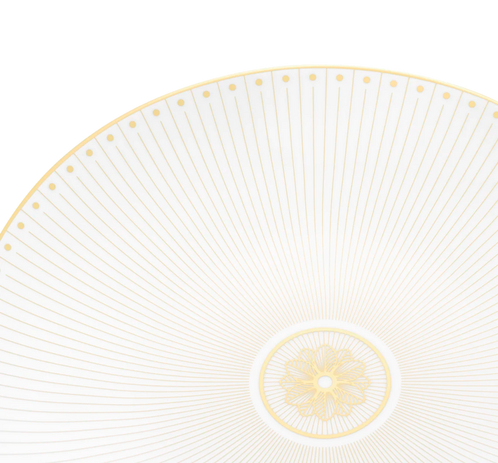Malmaison Impériale - Dessert Luncheon Salad plate - Porcelain Gold Finish