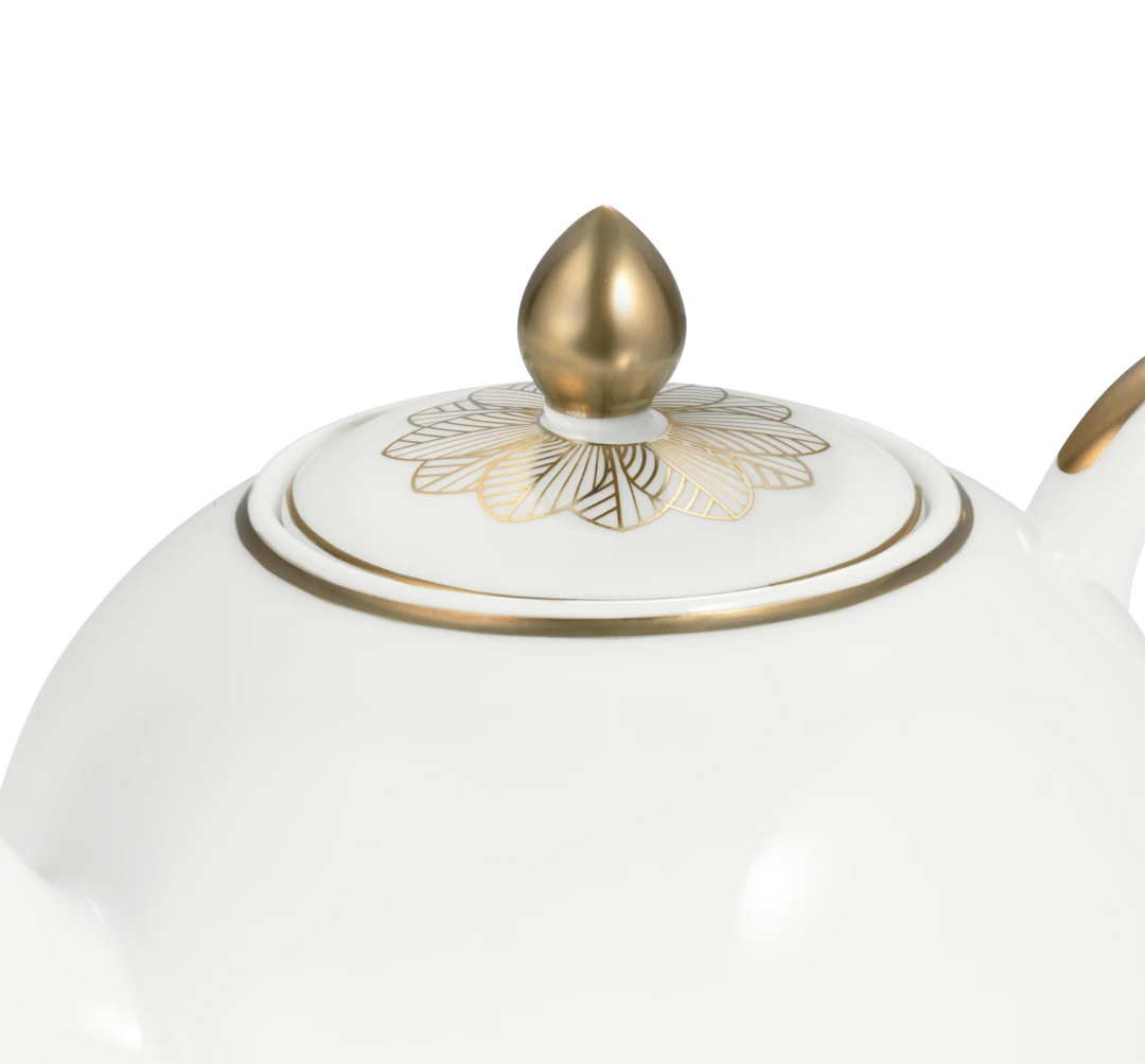Malmaison - Round teapot 1,5L - Porcelain Gold