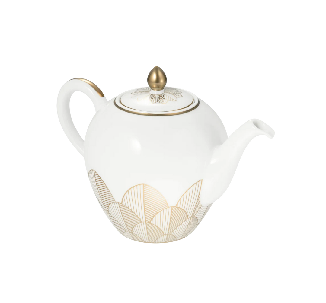 Malmaison - Round teapot 1,5L - Porcelain Gold