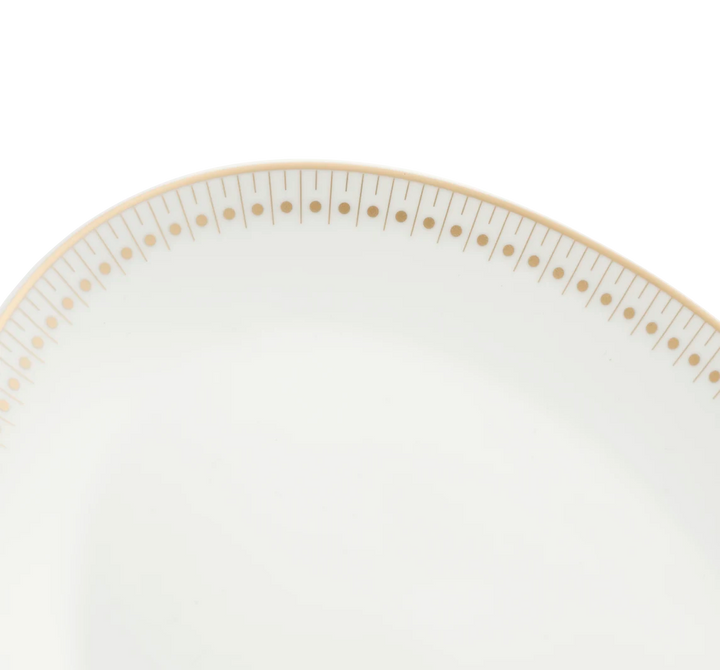 Malmaison Impériale - Oval platter 38 cm - Porcelain Gold Finish