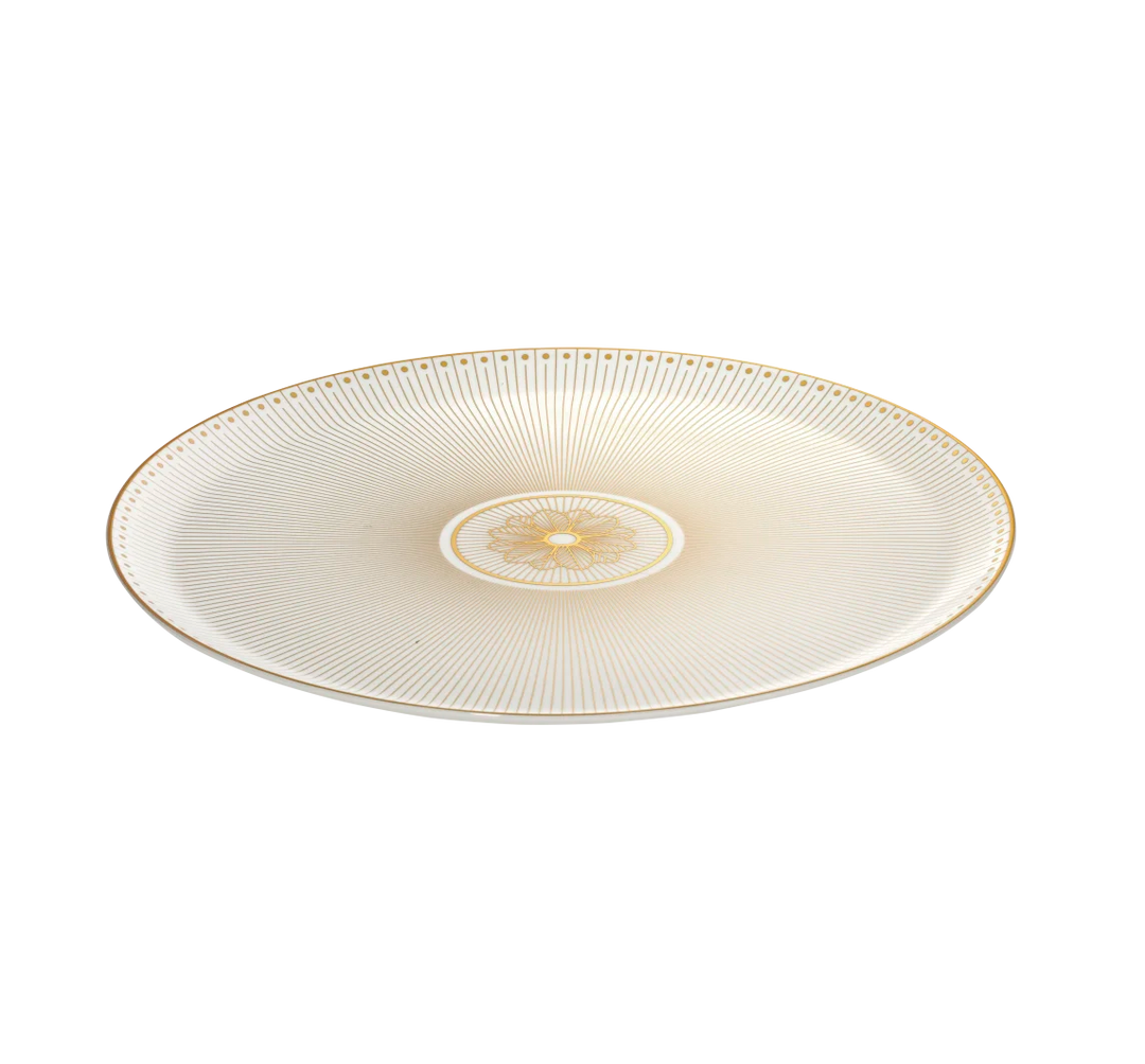 Malmaison Impériale - Pie Dish - Porcelain Gold Finish