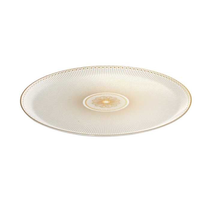 Malmaison Impériale - Pie Dish - Porcelain Gold Finish