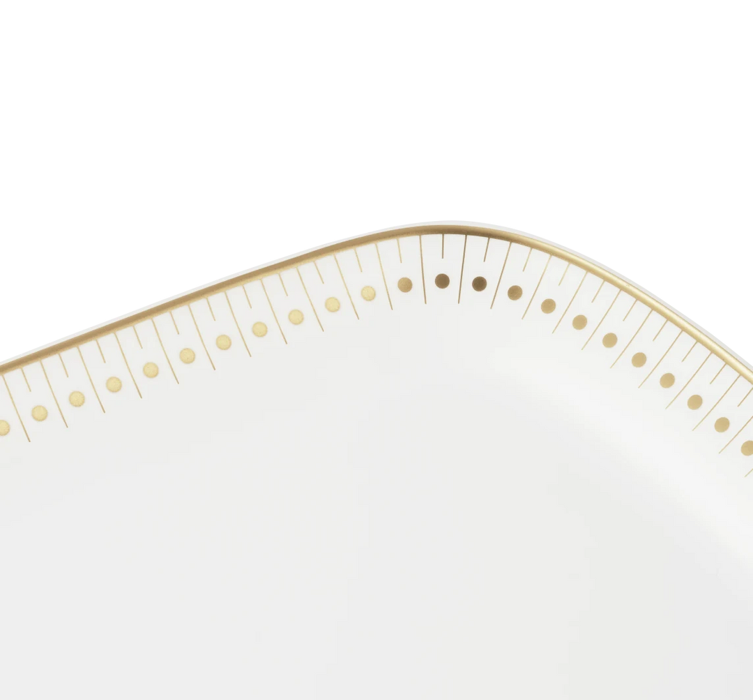 Malmaison Impériale - Cake Platter 37x16cm - Porcelain Gold Finish