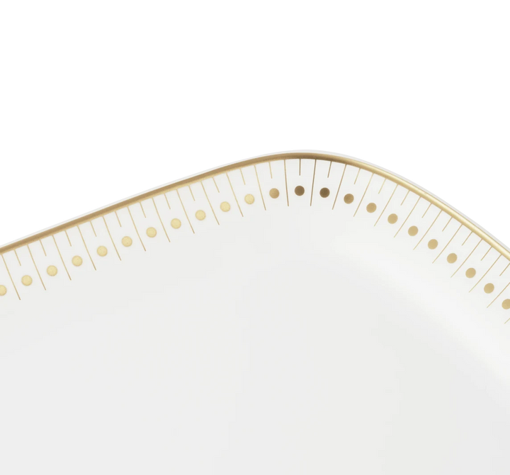 Malmaison Impériale - Cake Platter 37x16cm - Porcelain Gold Finish
