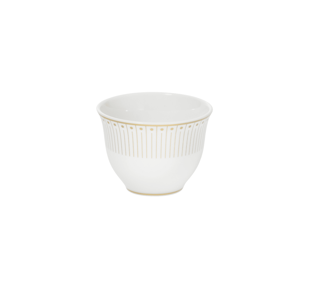 Malmaison Impériale - Set of 2 Tea & Coffee Cups - Porcelain Gold Finish