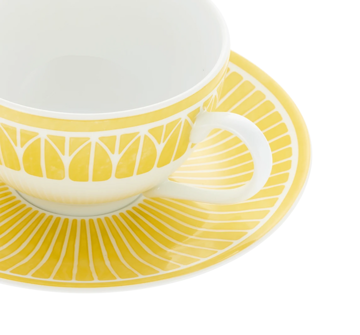 Malmaison Riviera - Tea/Coffee Cup and Saucer - Porcelain