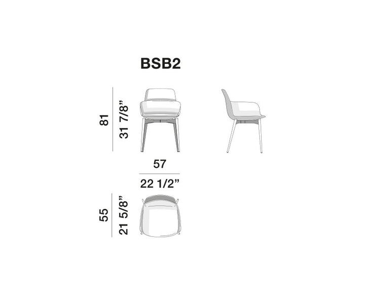Dining Chair - Barbican - By Rodolfo Dordoni
