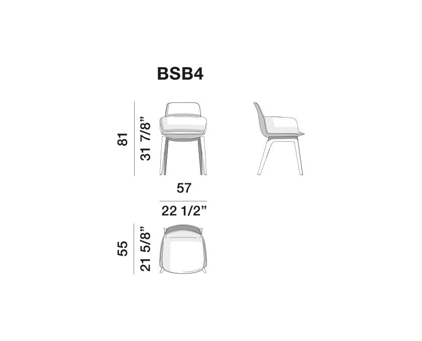 Dining Chair - Barbican - By Rodolfo Dordoni
