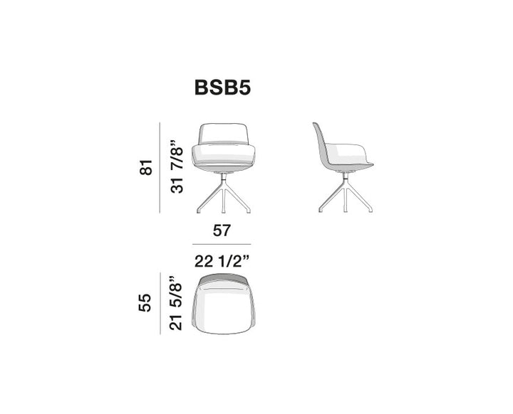 Dining Chair - Barbican - By Rodolfo Dordoni