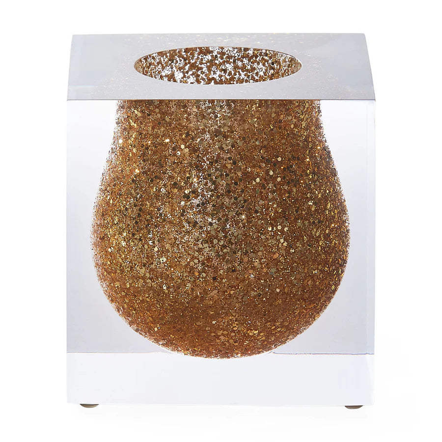 Bel Air Mini Scoop Vase - Glitter Gold