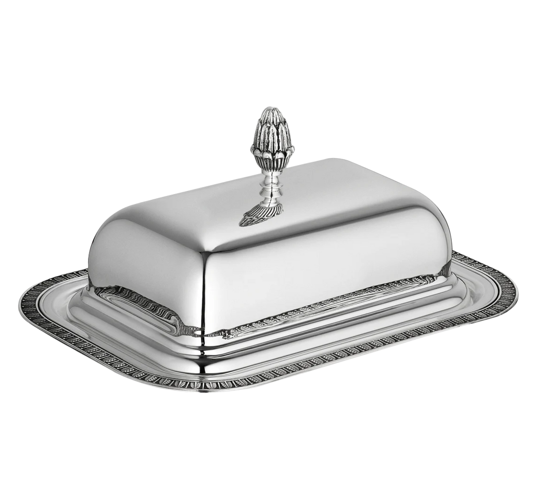 Malmaison - Lidded Butter Dish - Silver Plated
