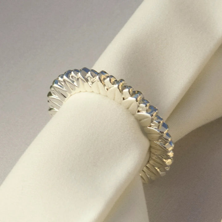 Malmaison - Palmettes Napkin Rings Set of 2 - Silver Plated