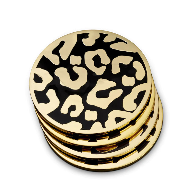 Leopard Coasters - Set of 4